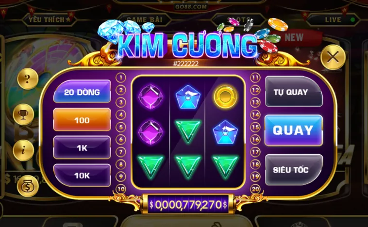 Chinh Phục Kho Báu Đá Quý Cùng Minigame Kim Cương Tại Go88 Đỉnh Cao