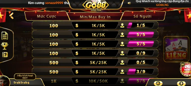 Chinh Phục Đỉnh Cao Game Bài Liêng Tại Go88 Với Chiến Thuật Siêu Khủng