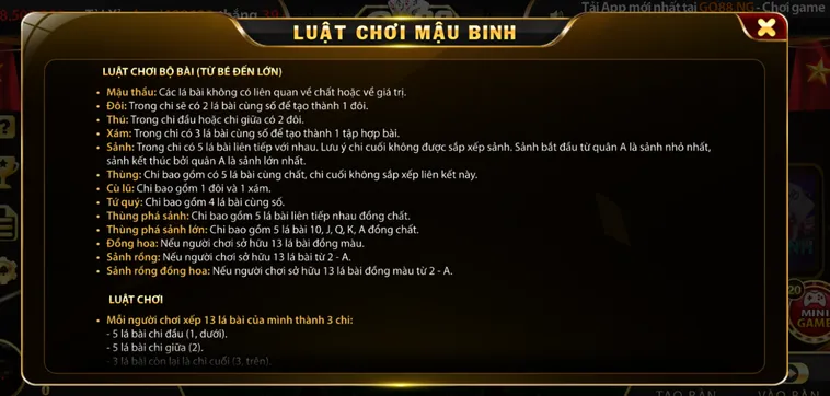 Mậu Binh Tại Go88 Sân Chơi Bài Lá Đỉnh Cao Cho Bậc Thầy Chiến Thuật