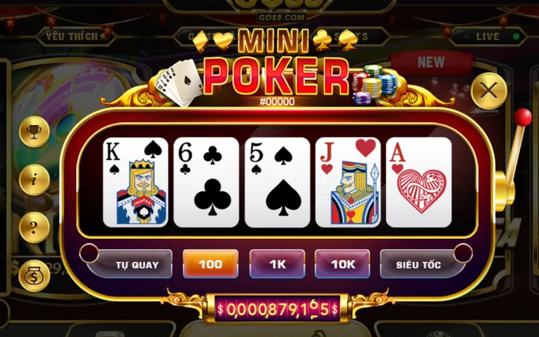Tổng Hợp Những Bí Quyết Chơi Minigame Mini Poker Tại Go88 Đỉnh Cao Nhất