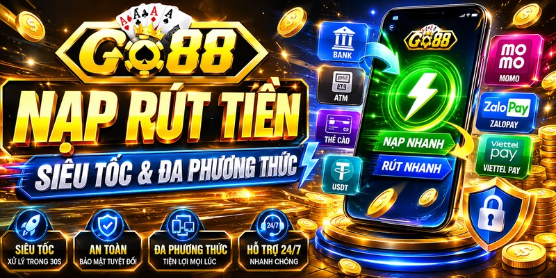 Nạp rút đa kênh an toàn tiện lợi bảo mật.