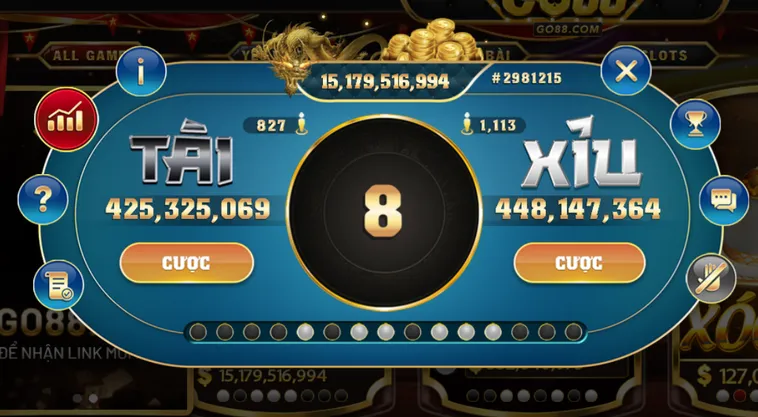 Trải Nghiệm Casino Tài Xỉu Tại Go88 Với Không Gian Giải Trí Đẳng Cấp Và Cơ Hội Thắng Lớn
