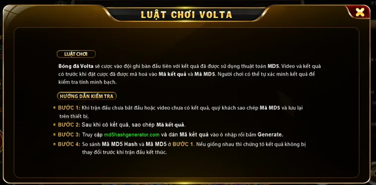 Volta MD5 Tại Go88 Trải Nghiệm Cá Cược Siêu Tốc Độ Đẳng Cấp Nhất Hiện Nay